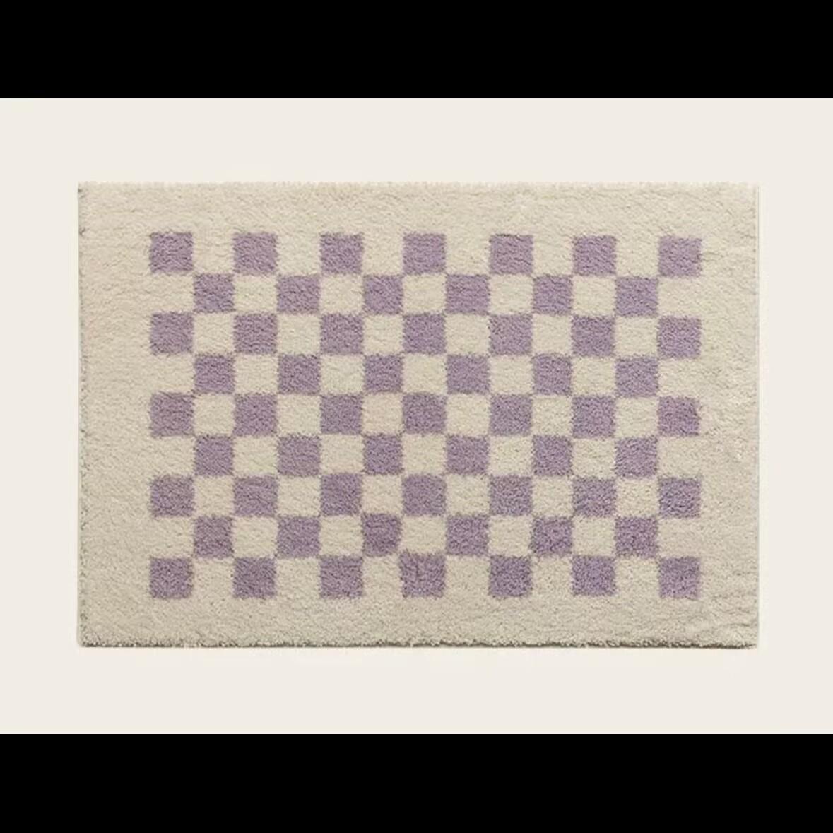 VIKAMA Simple Checkered Bedroom Side Rug, Bathroom Entrance Rug, Water Absorbent, Anti-Slip, Warmth-Resistant Home Decoration 40x60cm
VIKAMA Simple Checkered Bedroom Side Rug, Bathroom Entrance Rug, Water Absorbent, Anti-Slip, Warmth-Resistant Home Decoration 40x60cm