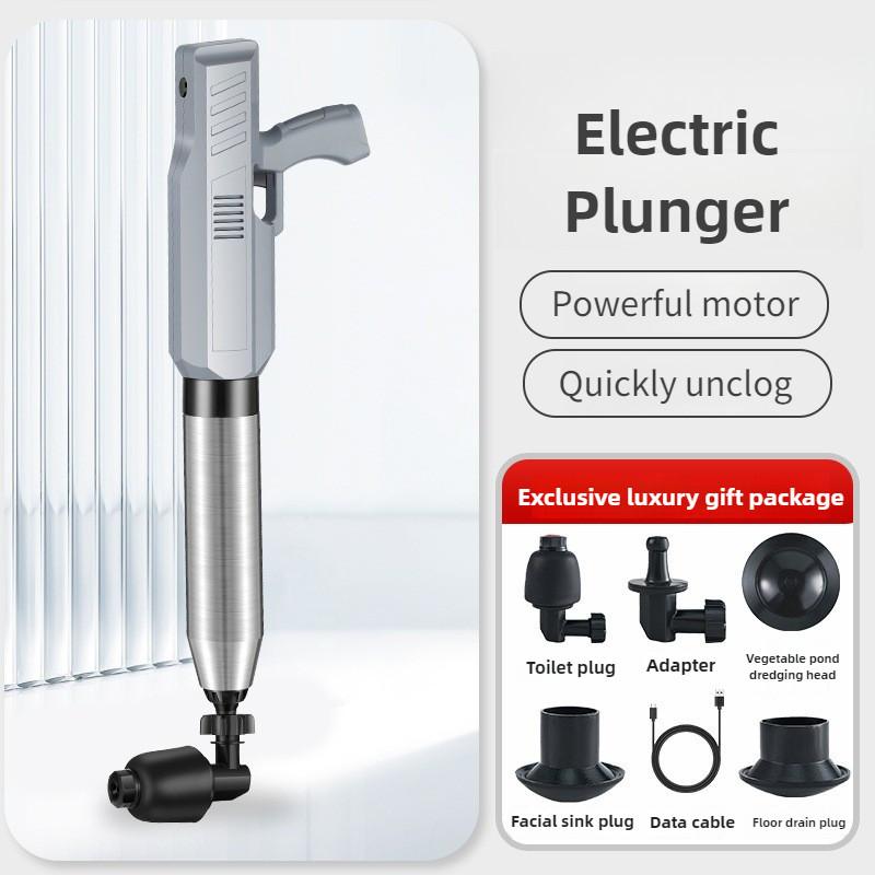 Anti-splash Sewer Drain Clog Blaster Household Electric Wireless Toilet Plunger Cleaner High Pressure Toilet Pneuma Plunger серый
Anti-splash Sewer Drain Clog Blaster Household Electric Wireless Toilet Plunger Cleaner High Pressure Toilet Pneuma Plunger серый