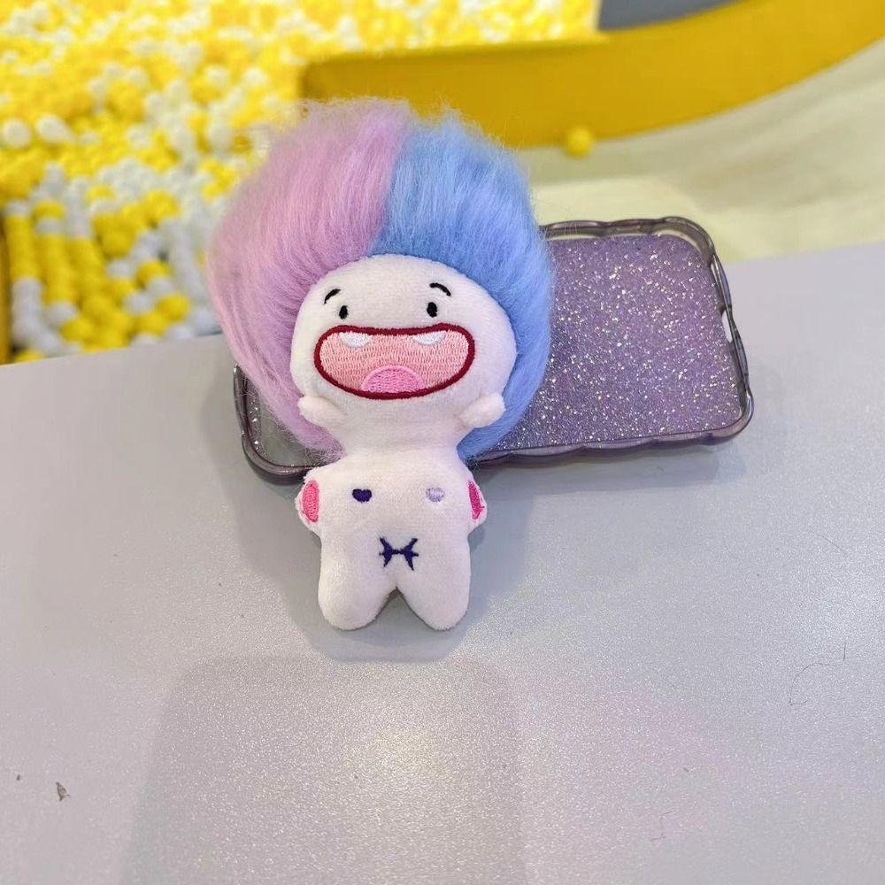 Anodontia Toothless Dolls Keychain Missing Teeth Doll Constellation Doll Plush Pendant purple&blue-Pisces
Anodontia Toothless Dolls Keychain Missing Teeth Doll Constellation Doll Plush Pendant purple&blue-Pisces