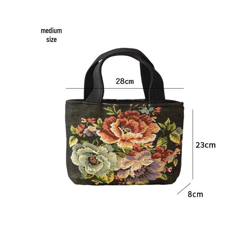 Холщовая сумка-тоут в этническом стиле с жаккардовой вышивкой для женщин - Повседневная, маленькая, на молнии Small (15*7*18cm)
Холщовая сумка-тоут в этническом стиле с жаккардовой вышивкой для женщин - Повседневная, маленькая, на молнии Small (15*7*18cm)