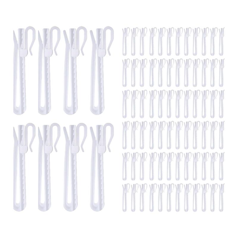 80 Piece Strong Plastic Drapery Pin Adjustable Pinch Pleat Curtains Hook Great For Home And Office Window Door Curtain 1
80 Piece Strong Plastic Drapery Pin Adjustable Pinch Pleat Curtains Hook Great For Home And Office Window Door Curtain 1