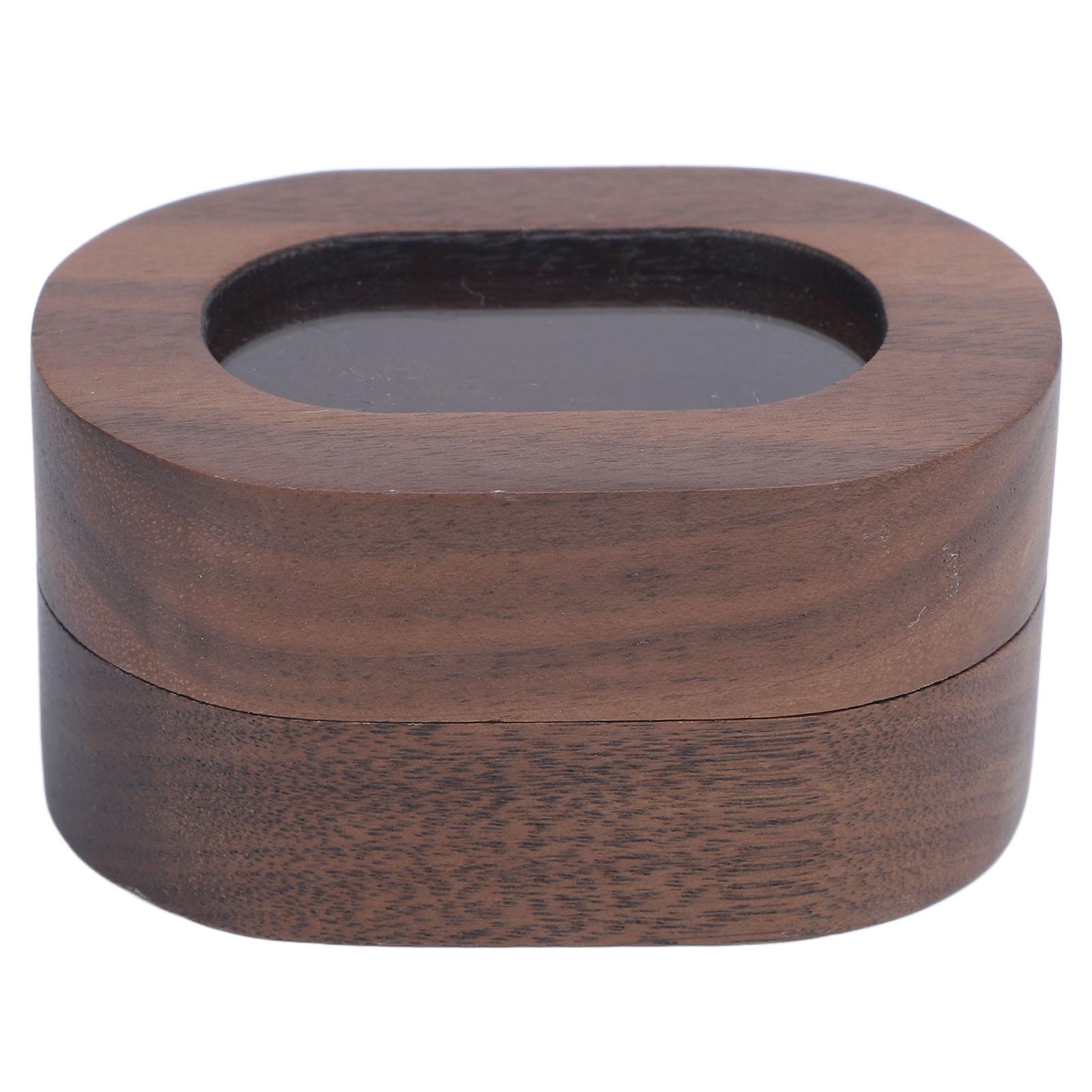 Wooden Ring Box Oval Wine Red Interior Magnetic Closure Solid Wood Ring Holder for Engagement
Wooden Ring Box Oval Wine Red Interior Magnetic Closure Solid Wood Ring Holder for Engagement