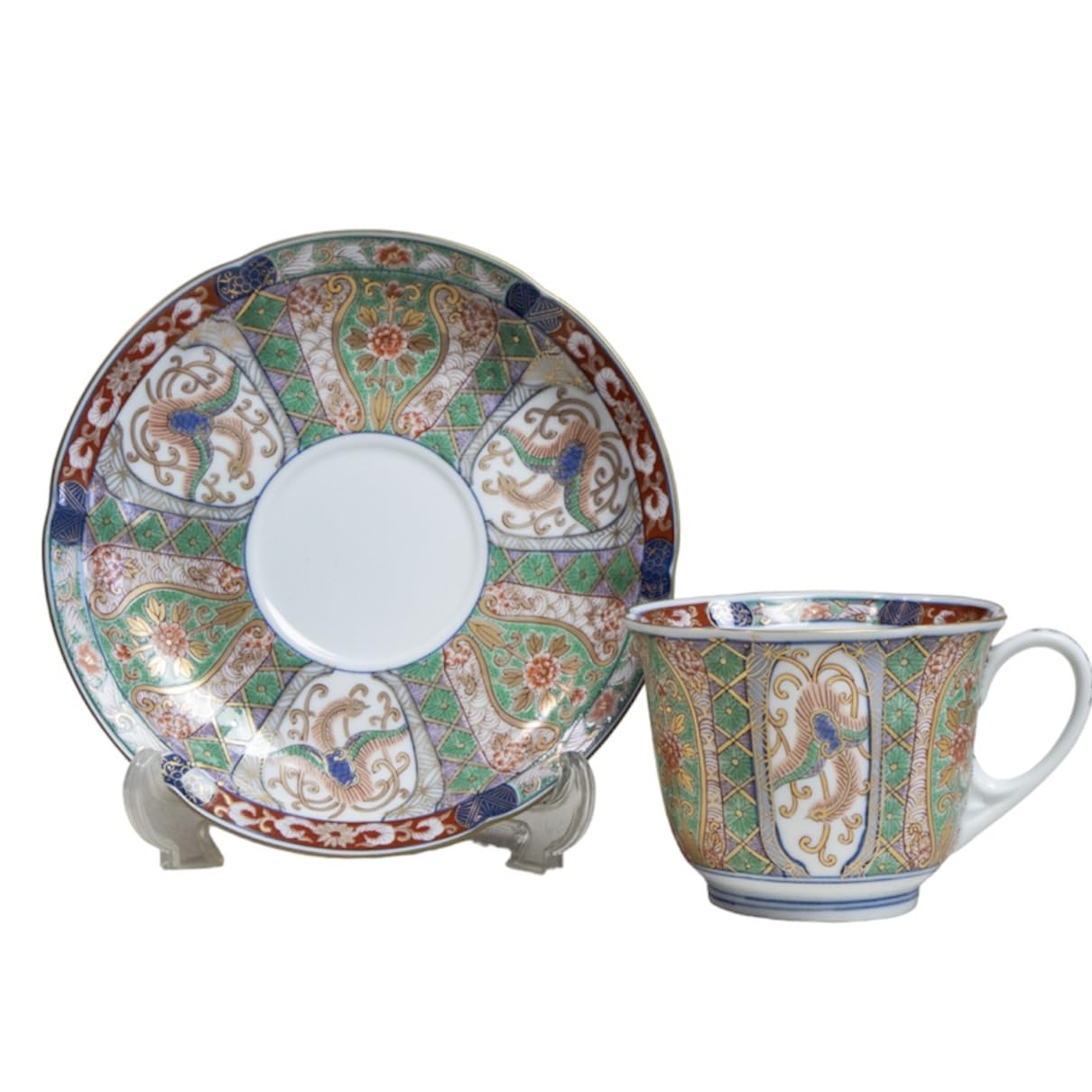 Arita Ware Nishikisansui Coffee Cup Yazaemon Kiln Cup and Saucer Ceramic Made in Japan
Arita Ware Nishikisansui Coffee Cup Yazaemon Kiln Cup and Saucer Ceramic Made in Japan