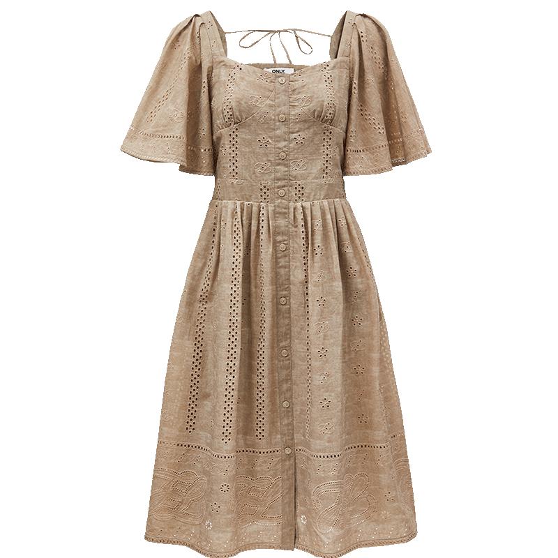 ONLY Women s Elegant A-line Square Neck Midi Dress S
ONLY Women s Elegant A-line Square Neck Midi Dress S