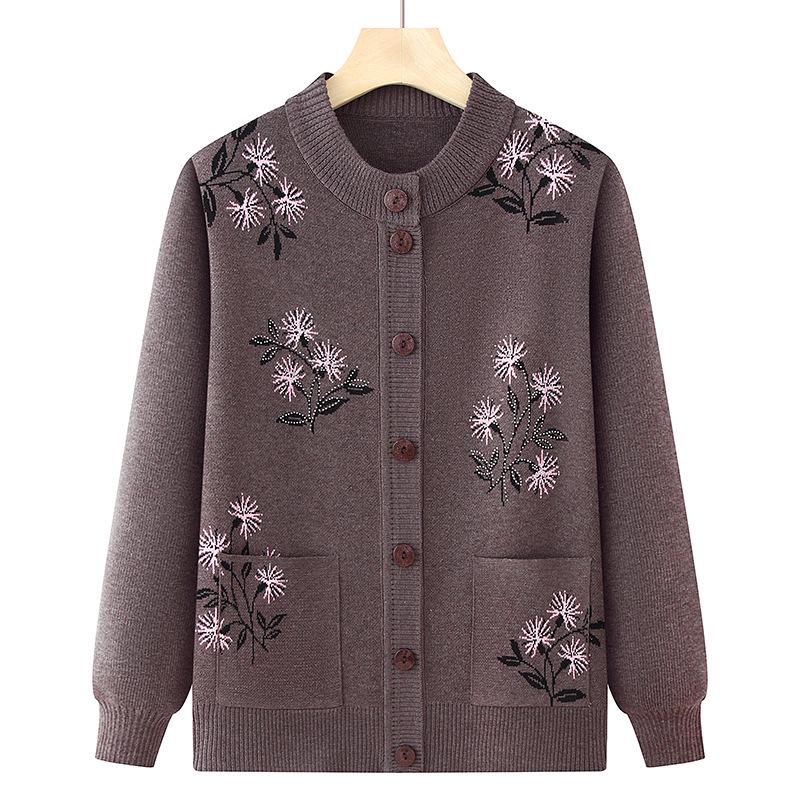 Women s Grandma Style Round Neck Knitted Cardigan for Spring and Autumn One Size (45-67.5 kg)
Women s Grandma Style Round Neck Knitted Cardigan for Spring and Autumn One Size (45-67.5 kg)