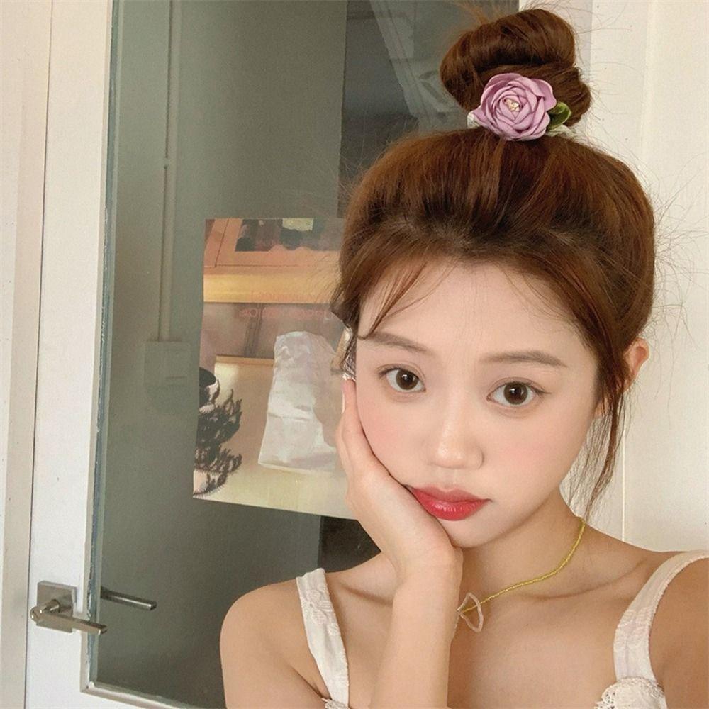 Bands High Horsetail Headdress Women Hair Ropes Sweet Hair Ties Flower Scrunchies Hair Rubber Bands
Bands High Horsetail Headdress Women Hair Ropes Sweet Hair Ties Flower Scrunchies Hair Rubber Bands