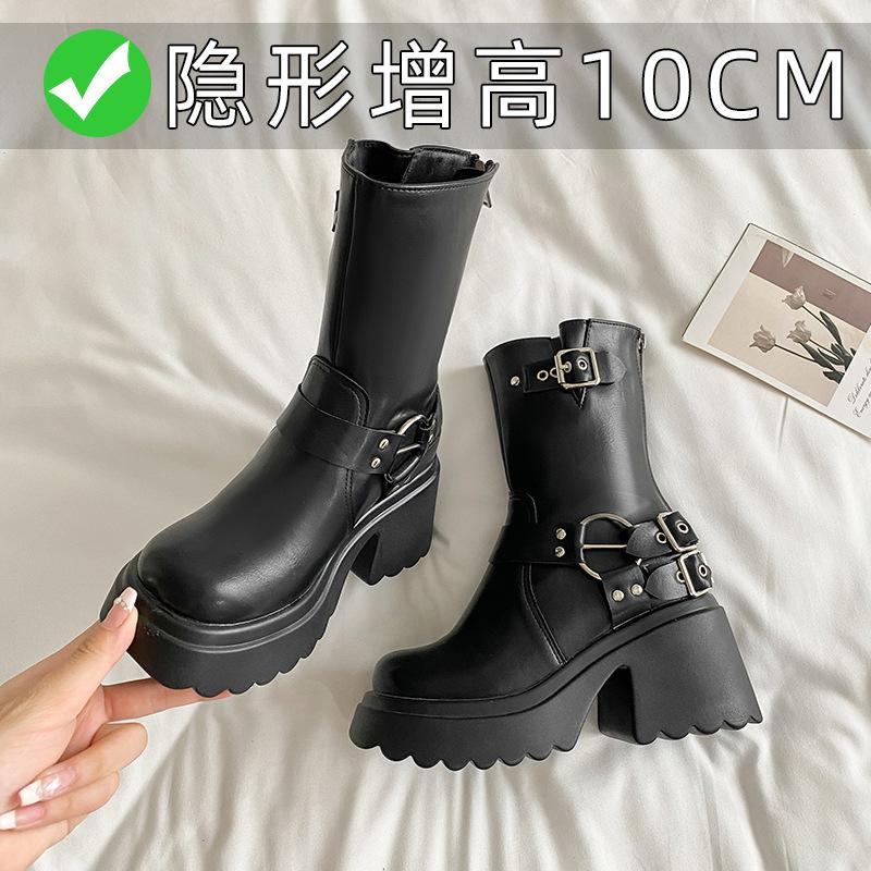 Новые осенне-зимние ботильоны на высокой платформе с пряжкой, универсальные, средней длины, модные ботинки, ботинки Мартин 39
Новые осенне-зимние ботильоны на высокой платформе с пряжкой, универсальные, средней длины, модные ботинки, ботинки Мартин 39