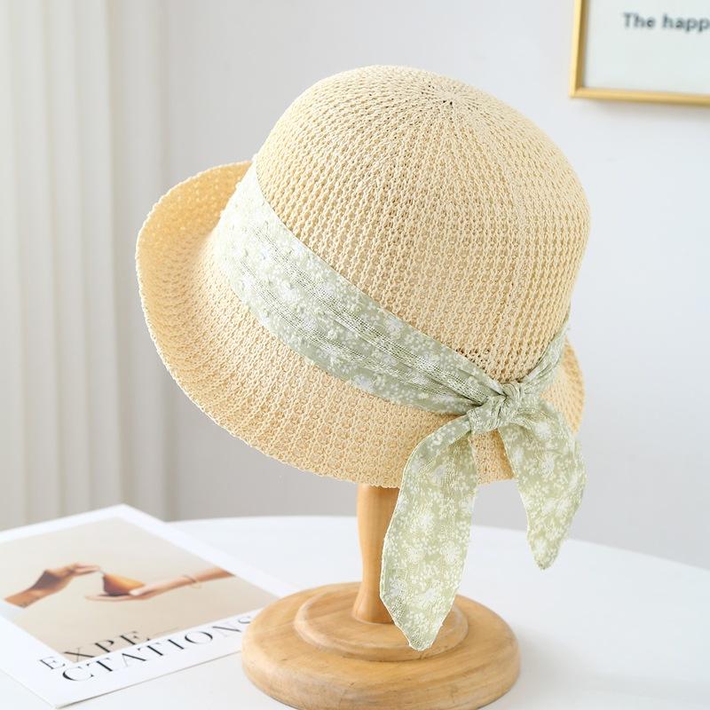 New Korean simple straw hat with bow and brim women s fisherman hat Summer SUNhat 56-58cm
New Korean simple straw hat with bow and brim women s fisherman hat Summer SUNhat 56-58cm