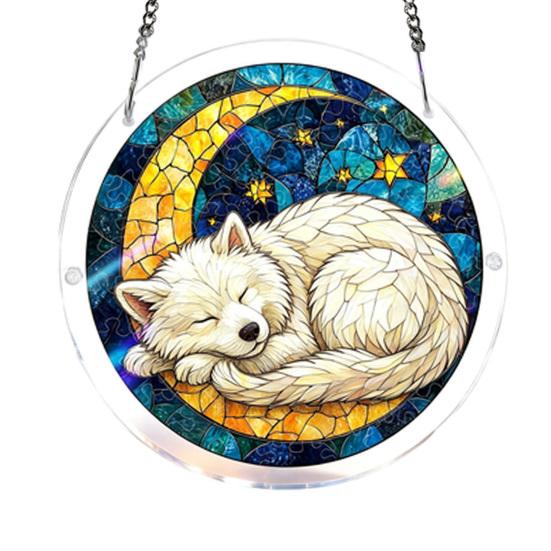 Stained Glass Style Puzzle Suncatcher, DIY Acrylic Jigsaw Puzzle for Adult, Colorful Window Hanging Ornaments for Home Garden Decor K
Stained Glass Style Puzzle Suncatcher, DIY Acrylic Jigsaw Puzzle for Adult, Colorful Window Hanging Ornaments for Home Garden Decor K
