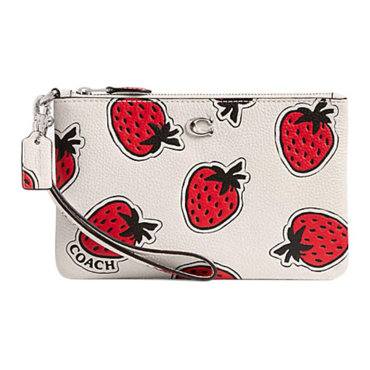 Coach Wristlet 19 Strawberry Print Zipper Closure Pebble Leather Clutch Small Women clutch White Red CT892-LHCAH Basic Set (Bag+Dust Bag)
Coach Wristlet 19 Strawberry Print Zipper Closure Pebble Leather Clutch Small Women clutch White Red CT892-LHCAH Basic Set (Bag+Dust Bag)