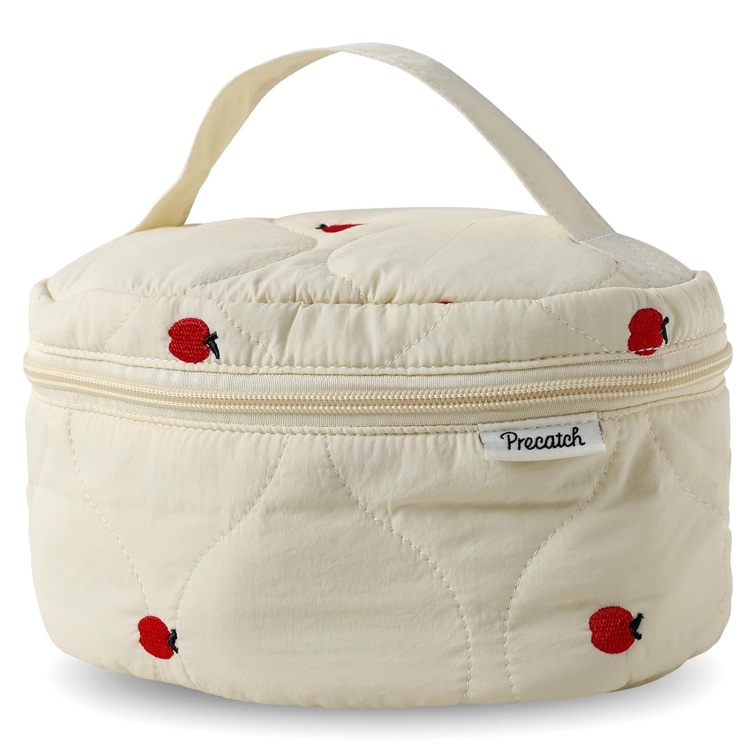 Large capacity portable cosmetic pouch toiletry bag handle three-dimensional box travel lightweight storage embroidery bag-in-bag inner (Apple)
Large capacity portable cosmetic pouch toiletry bag handle three-dimensional box travel lightweight storage embroidery bag-in-bag inner (Apple)