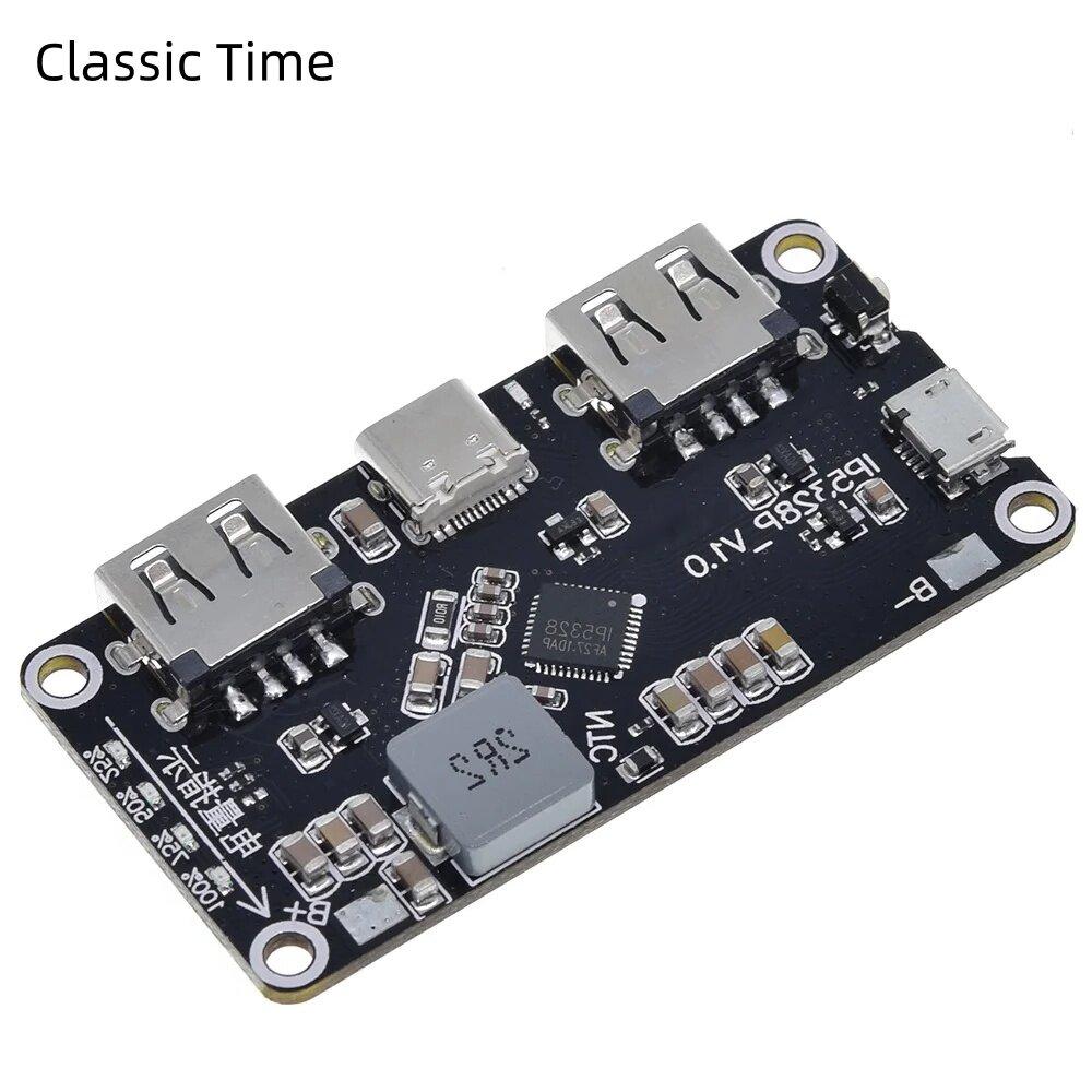 IP5328P Dual USB 18650 Battery Charger treasure Tpye-c 3.7V to 5V 9V 12V Step up Fast Quick Charger Circuit Board QC2.0 QC3.0
IP5328P Dual USB 18650 Battery Charger treasure Tpye-c 3.7V to 5V 9V 12V Step up Fast Quick Charger Circuit Board QC2.0 QC3.0