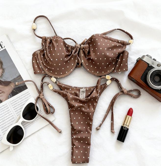 Bikini sexy solid color bikini split women swimsuit swimsuit women L
Bikini sexy solid color bikini split women swimsuit swimsuit women L