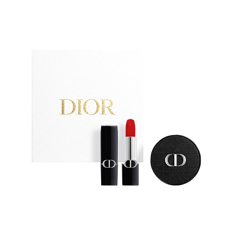 DIOR Lipstick Two-piece set: soft and shiny air cushion #0N 13g + intense blue gold lipstick #999 legendary red lip velvet 3.5g синий
DIOR Lipstick Two-piece set: soft and shiny air cushion #0N 13g + intense blue gold lipstick #999 legendary red lip velvet 3.5g синий