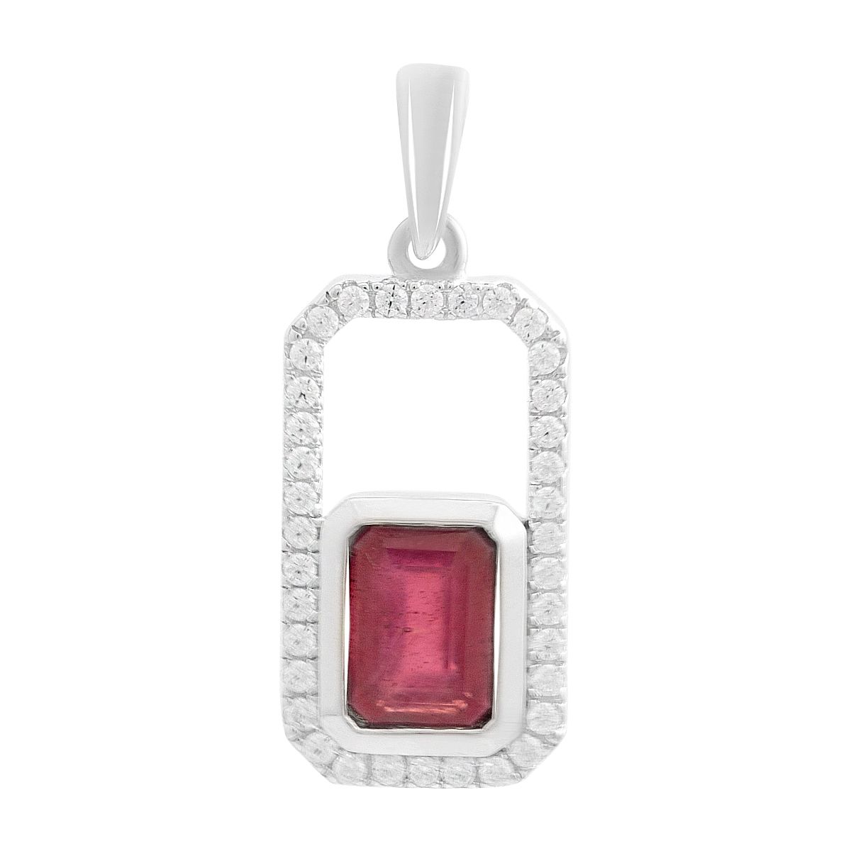 Silver pendant with ruby 1.736ct, cubic zirconias (2205227) rubine червоний колір
Silver pendant with ruby 1.736ct, cubic zirconias (2205227) rubine червоний колір