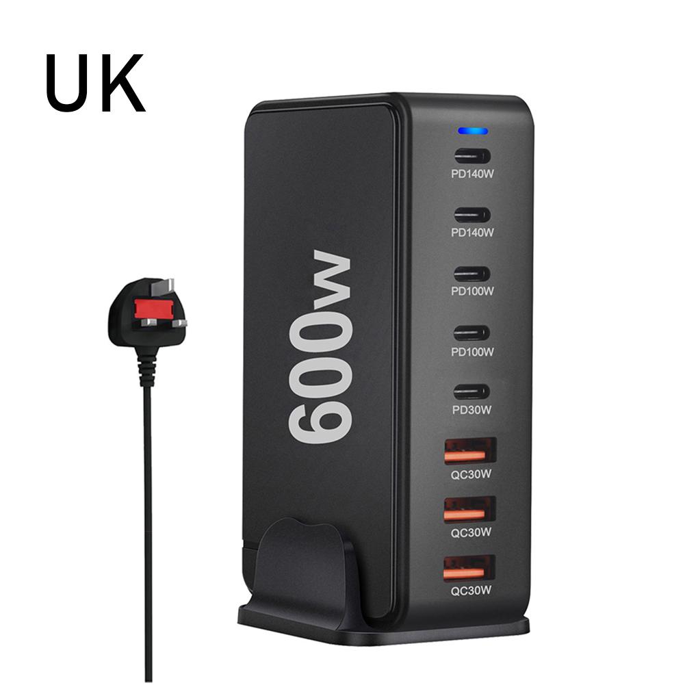 600 Вт GaN зарядное устройство 8 портов USB Type C настольная станция быстрой зарядки US/UK/EU/AU адаптер вилки для iPad ноутбук
600 Вт GaN зарядное устройство 8 портов USB Type C настольная станция быстрой зарядки US/UK/EU/AU адаптер вилки для iPad ноутбук