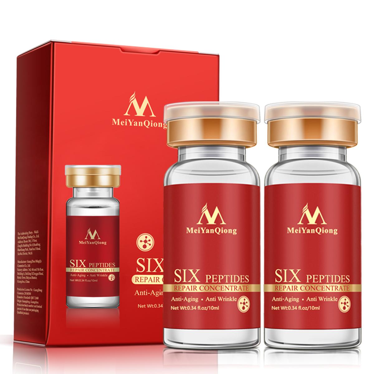 MeiYanQiong Six-Win пептидная эссенция, увлажняющая, против старения, против тонких линий, для плотного сияния кожи 2pcs
MeiYanQiong Six-Win пептидная эссенция, увлажняющая, против старения, против тонких линий, для плотного сияния кожи 2pcs