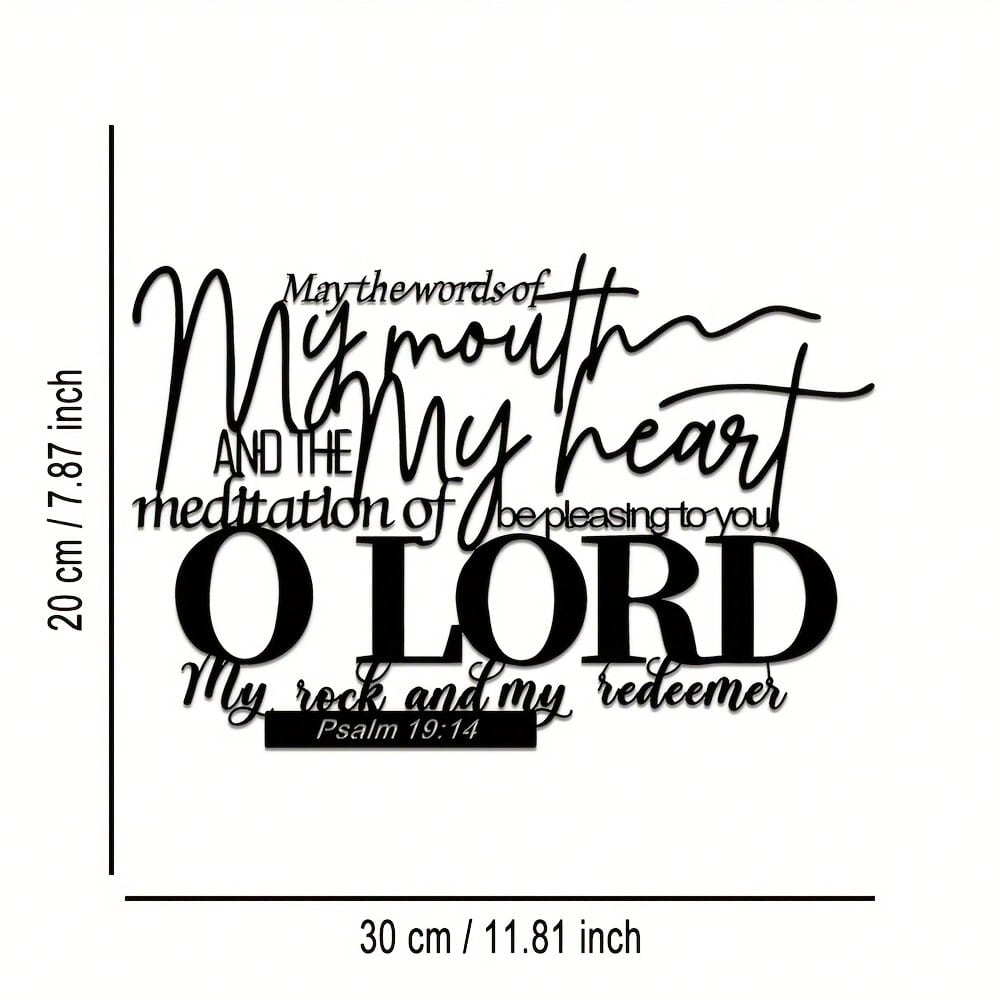 Metal Wall Art Christian Scripture Psalm 19 14 Home Decor Wall Hanging Gift різнокольоровий
Metal Wall Art Christian Scripture Psalm 19 14 Home Decor Wall Hanging Gift різнокольоровий