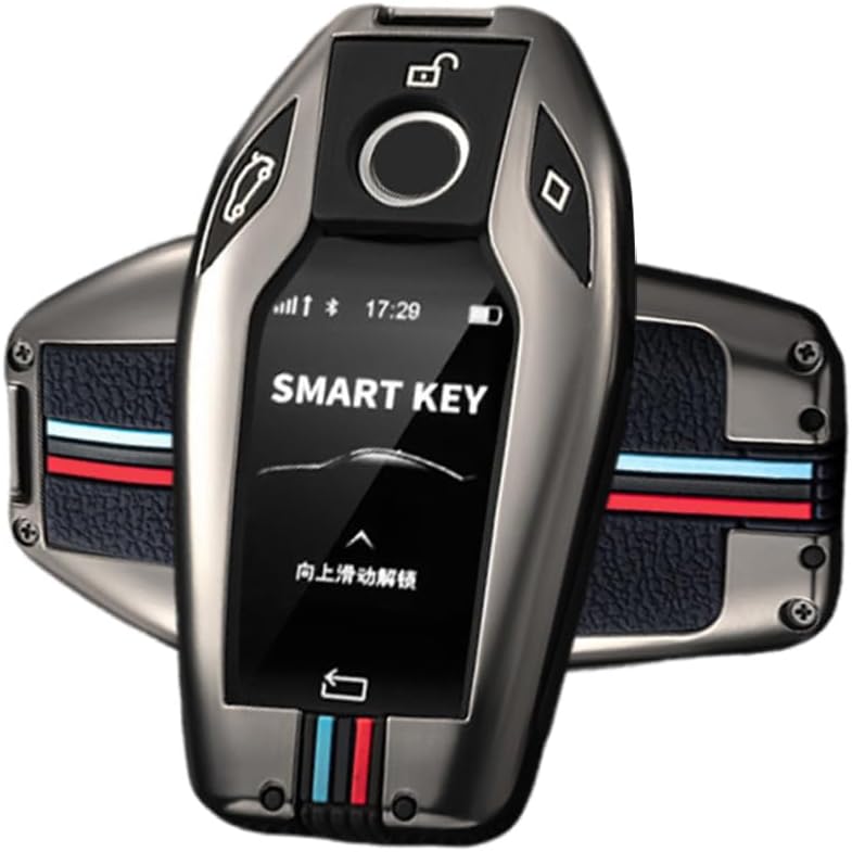 Чехол для брелока, совместимый с BMW Display Key Серии 5/6/7 750Li 730Li 740Li 760Li M550ix i8 X3 X4 X5 X6 X7, Защитный чехол для LCD, Держатель из сплава, Брелок A Black
Чехол для брелока, совместимый с BMW Display Key Серии 5/6/7 750Li 730Li 740Li 760Li M550ix i8 X3 X4 X5 X6 X7, Защитный чехол для LCD, Держатель из сплава, Брелок A Black