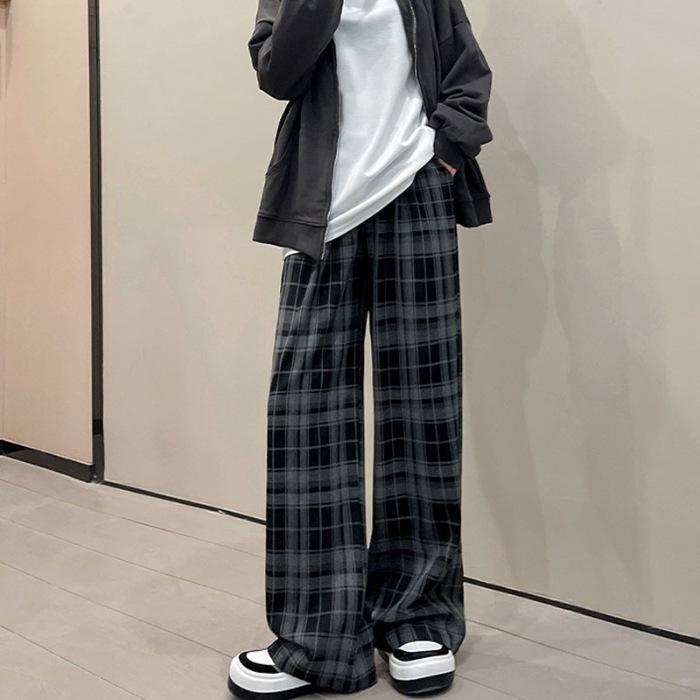 Women s Black & White Plaid Wide-Leg Trousers - Loose Fit, Floor-Length, Perfect for Spring/Autumn Small
Women s Black & White Plaid Wide-Leg Trousers - Loose Fit, Floor-Length, Perfect for Spring/Autumn Small