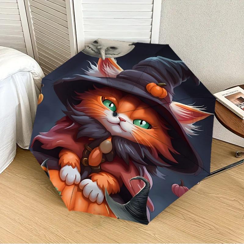 1PC Halloween Cat Automatic 8-Bone Folding Umbrella - Durable Polyester & Iron Frame,Userfriendly Operation y250929113
1PC Halloween Cat Automatic 8-Bone Folding Umbrella - Durable Polyester & Iron Frame,Userfriendly Operation y250929113
