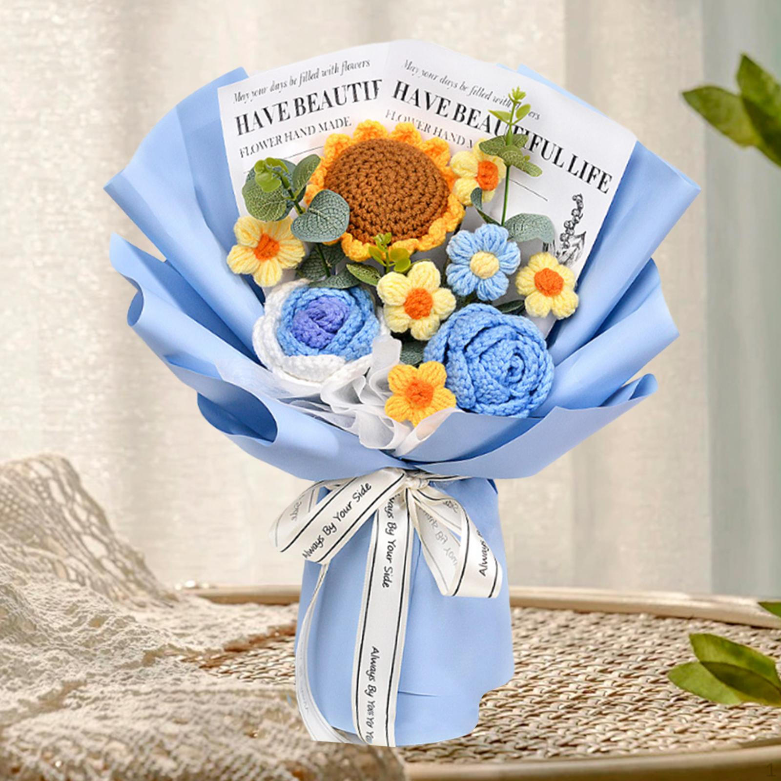 Artificial Knitted Flower Bouquet As A Gift for Mother s Day From Children, Ideal Various синий
Artificial Knitted Flower Bouquet As A Gift for Mother s Day From Children, Ideal Various синий
