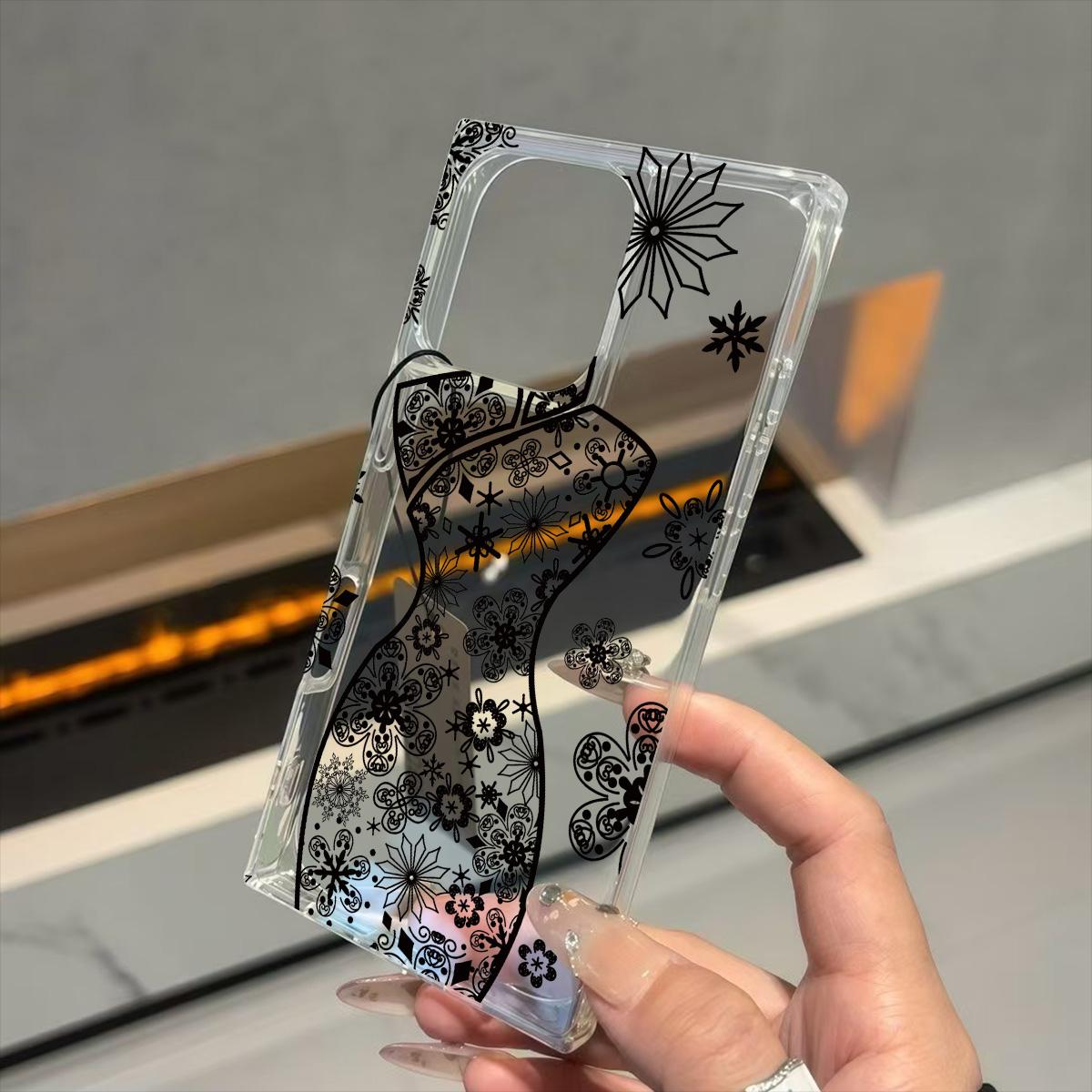 Clear Square Back Tube Case Protection For iPhone 14 Pro Max 12 15 Plus 13 16 ProMax 11 Anti-Oxygen,Black Snowflake Cheongsam Pattern Casing iphone 11 ProMax
Clear Square Back Tube Case Protection For iPhone 14 Pro Max 12 15 Plus 13 16 ProMax 11 Anti-Oxygen,Black Snowflake Cheongsam Pattern Casing iphone 11 ProMax