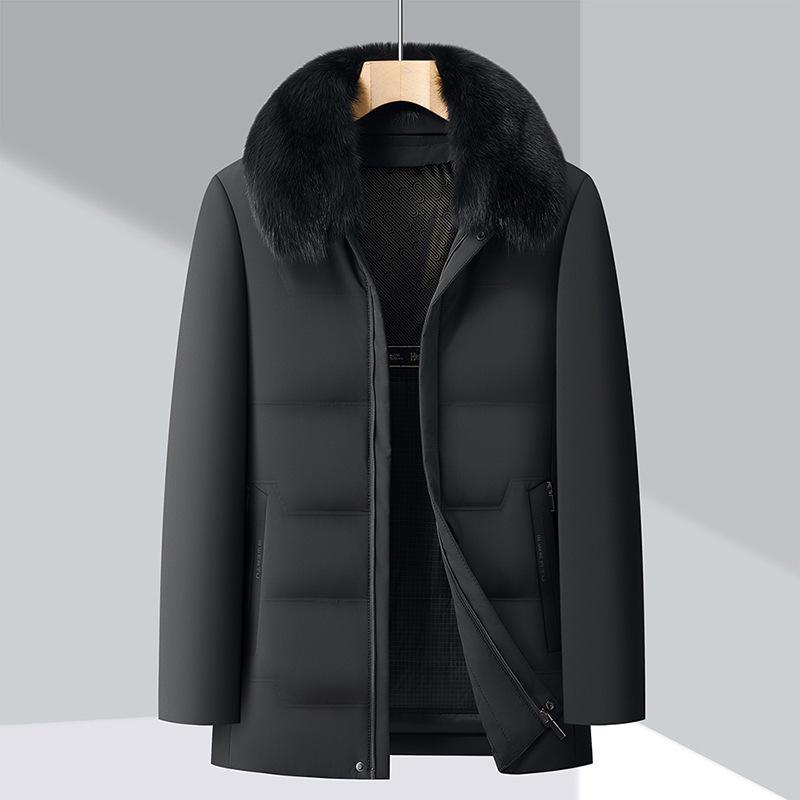 Men s Premium Fox Fur Collar Down Jacket - 2025 Autumn/Winter Dual-Layer, Middle-Aged Dad Cold Protection 185 чорний
Men s Premium Fox Fur Collar Down Jacket - 2025 Autumn/Winter Dual-Layer, Middle-Aged Dad Cold Protection 185 чорний