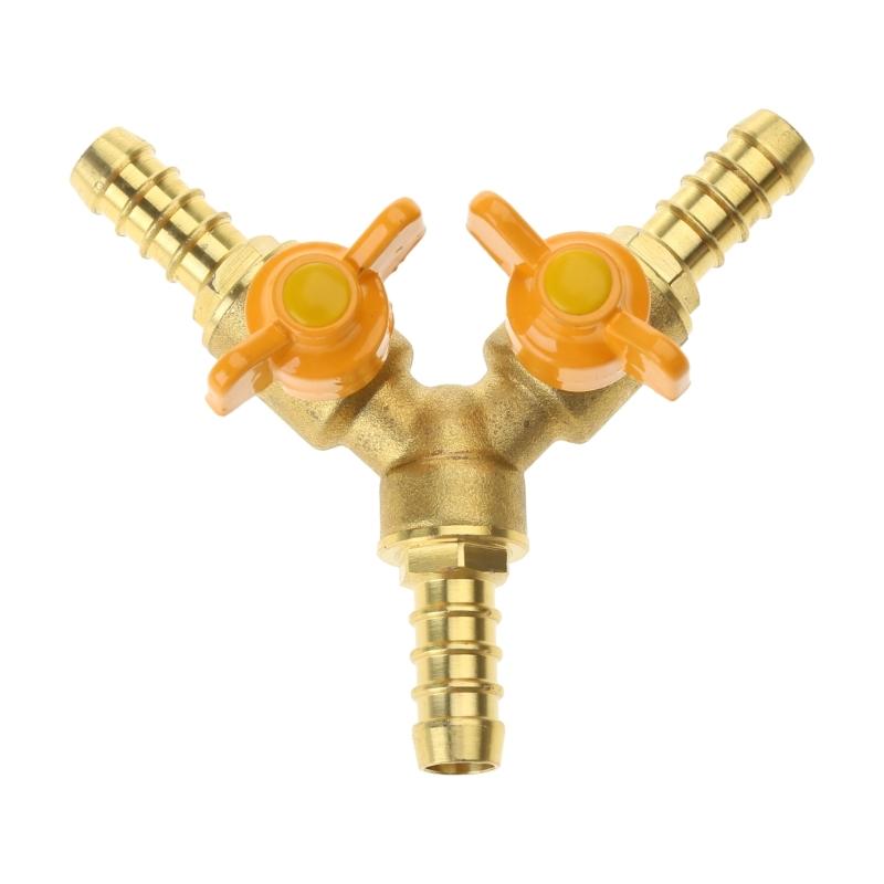Durable Y Shaped Brass Connector with 3 Switches Perfect for Outdoor Watering 1
Durable Y Shaped Brass Connector with 3 Switches Perfect for Outdoor Watering 1