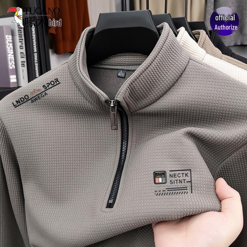 Men s Woodpecker Winter Hoodie: Warm Plus Velvet, Thick Stand Collar, Long Sleeve, Half Zip, Base Layer Pullover. 4XL (180–210 jin)
Men s Woodpecker Winter Hoodie: Warm Plus Velvet, Thick Stand Collar, Long Sleeve, Half Zip, Base Layer Pullover. 4XL (180–210 jin)