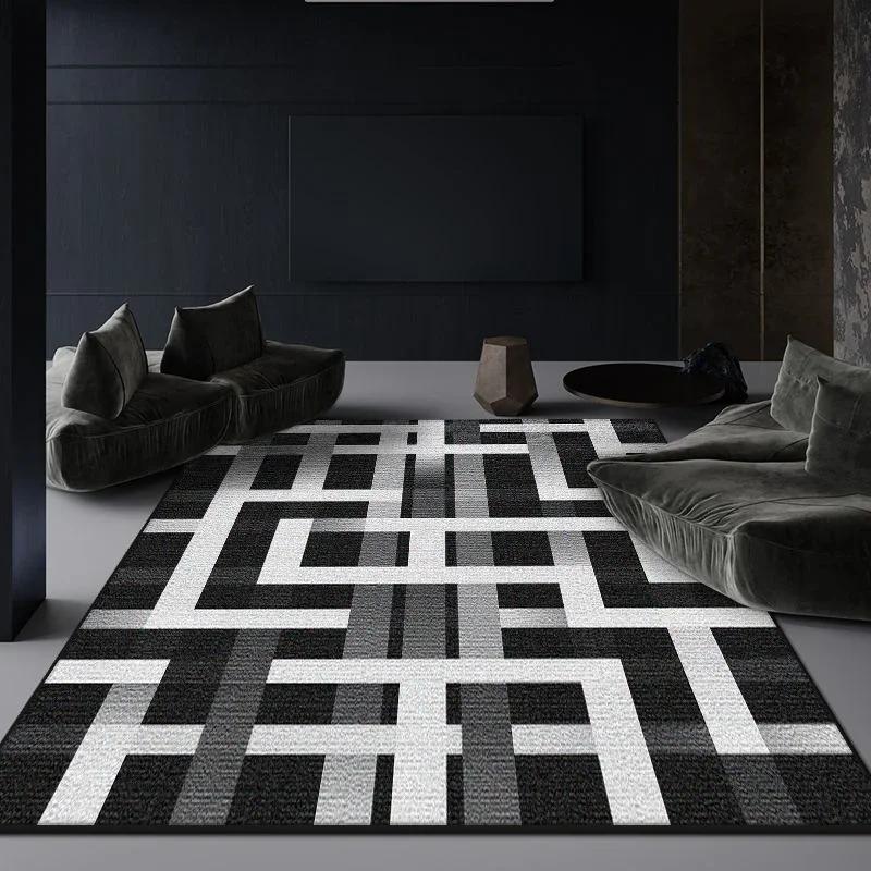 Black White Gray Minimalist Area Rug for Living Room Bedroom Large Soft Plush Non-Slip Machine Washable 80x120cm
Black White Gray Minimalist Area Rug for Living Room Bedroom Large Soft Plush Non-Slip Machine Washable 80x120cm
