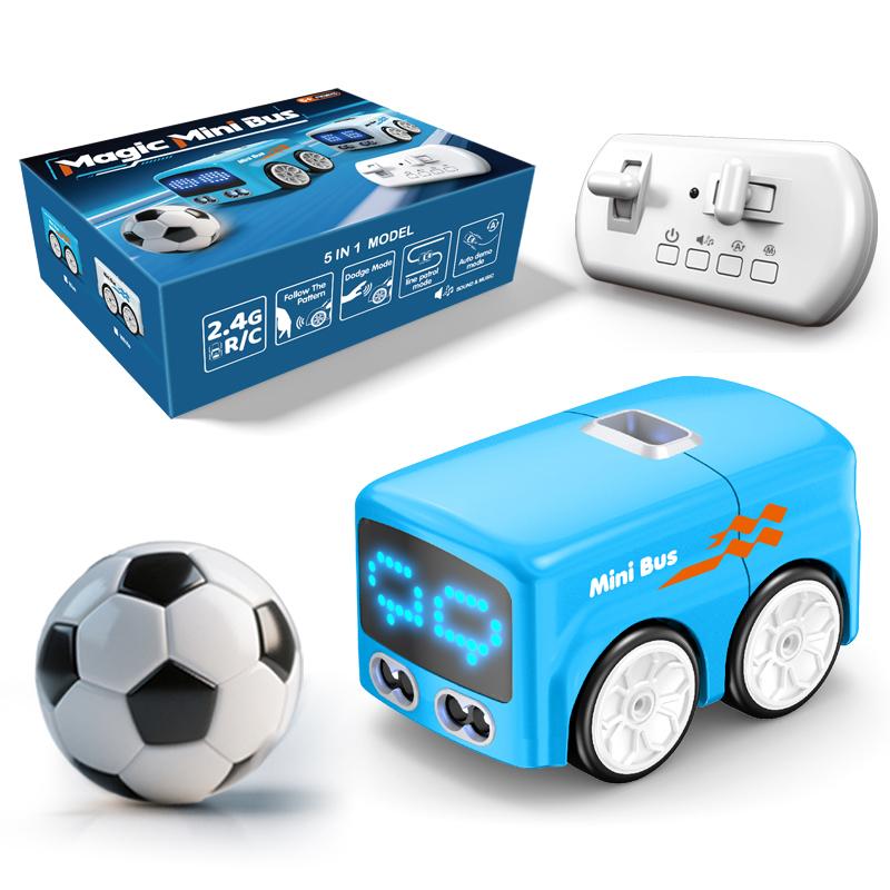 RC Mini Bus, RC-Controlled with 4 Play Modes, Funny Auto Expressions Ideal Gift for Chiledren синій
RC Mini Bus, RC-Controlled with 4 Play Modes, Funny Auto Expressions Ideal Gift for Chiledren синій