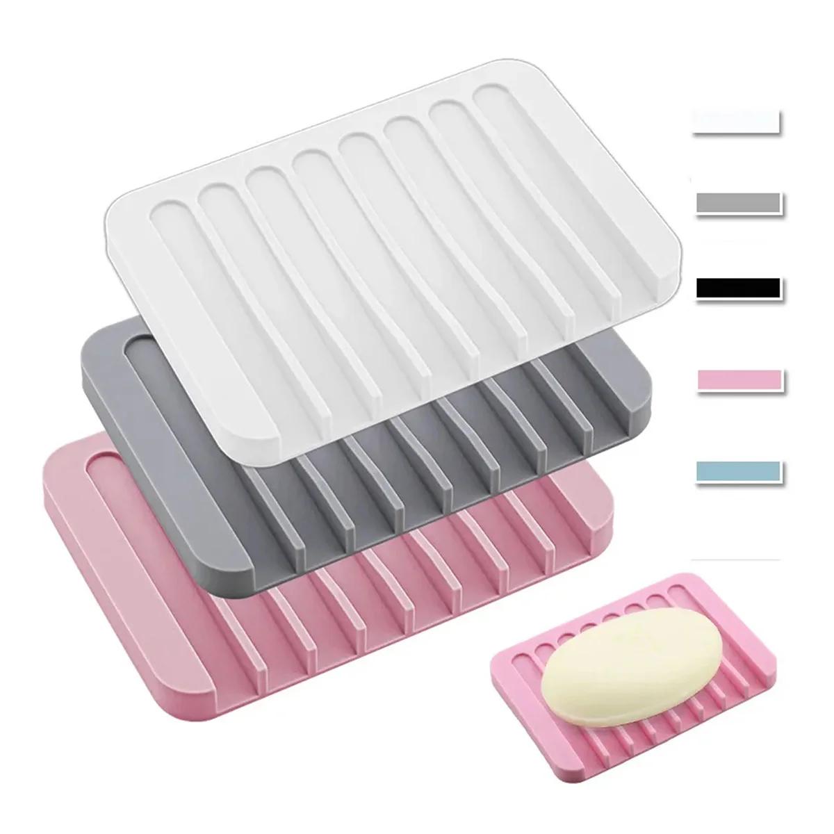 1-Pack Free Punch Soap Box Silicone Draining Soap Holder Creative Kitchen Bathroom Countertop Non-slip Shelf
1-Pack Free Punch Soap Box Silicone Draining Soap Holder Creative Kitchen Bathroom Countertop Non-slip Shelf