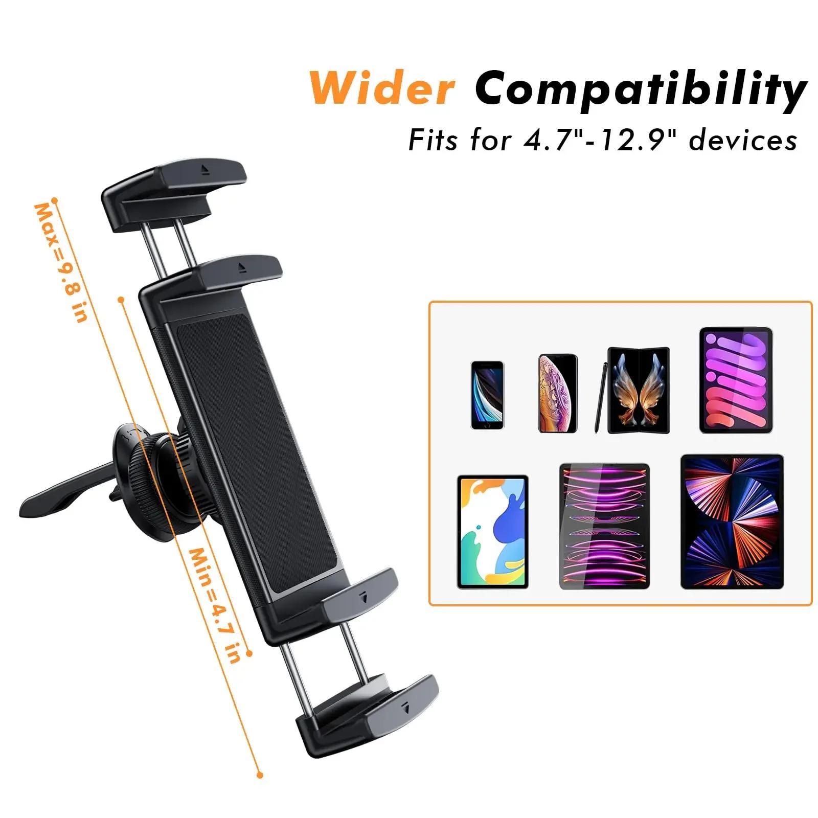 Oatsbasf Car Air Vent Phone Holder 360° Rotation for iPhone Tablet Holder for Car for Z Fold 6 5 for 4.7-12.9 Devices Screen
Oatsbasf Car Air Vent Phone Holder 360° Rotation for iPhone Tablet Holder for Car for Z Fold 6 5 for 4.7-12.9 Devices Screen