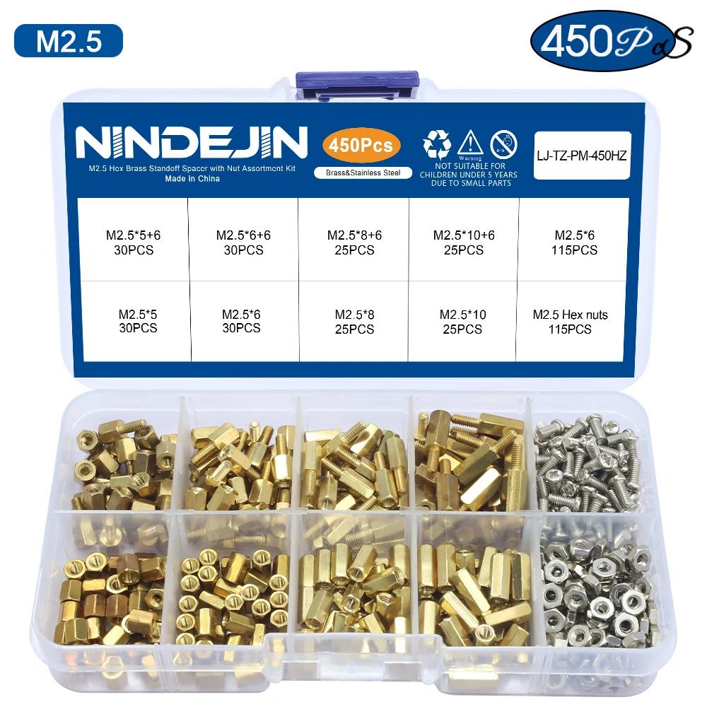 NINDEJIN Male Female Brass Hex Standoff Kit Bolt Screw Nut Set M2.5 M3 M4 PCB Motherboard Hex Standoff Spacer Assortment Kit
NINDEJIN Male Female Brass Hex Standoff Kit Bolt Screw Nut Set M2.5 M3 M4 PCB Motherboard Hex Standoff Spacer Assortment Kit