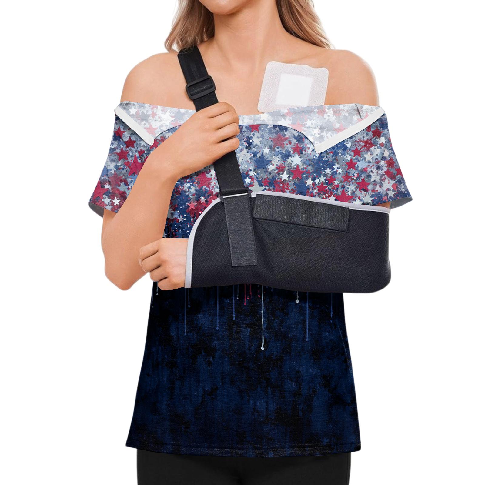 Womens Spring Tops Summer Shirts for Women Casual Flag Print Asymmetric Neckline Womens Summer Shirts L
Womens Spring Tops Summer Shirts for Women Casual Flag Print Asymmetric Neckline Womens Summer Shirts L
