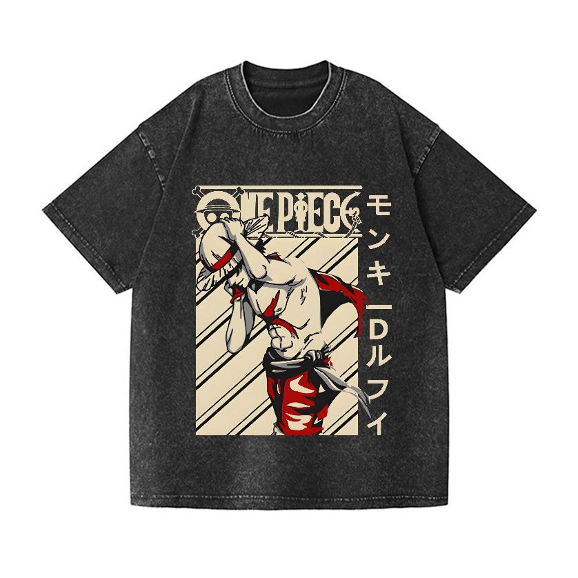 One Piece Luffy Vintage Wash Japanese Design T-Shirt High-quality Streetwear Men s Clothing Wash T Shirt S
One Piece Luffy Vintage Wash Japanese Design T-Shirt High-quality Streetwear Men s Clothing Wash T Shirt S