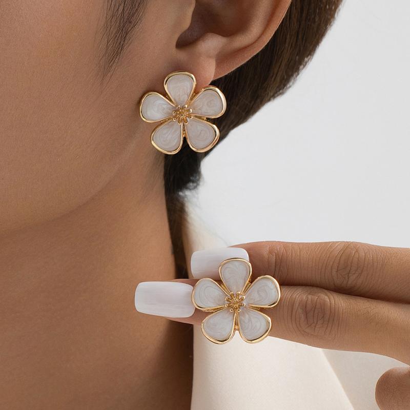 Vintage Blue Drip Oil Stamen Stud Earrings for Women Exaggerated Metal Large Flower Personality Earrings Fashion Zircon Gifts
Vintage Blue Drip Oil Stamen Stud Earrings for Women Exaggerated Metal Large Flower Personality Earrings Fashion Zircon Gifts