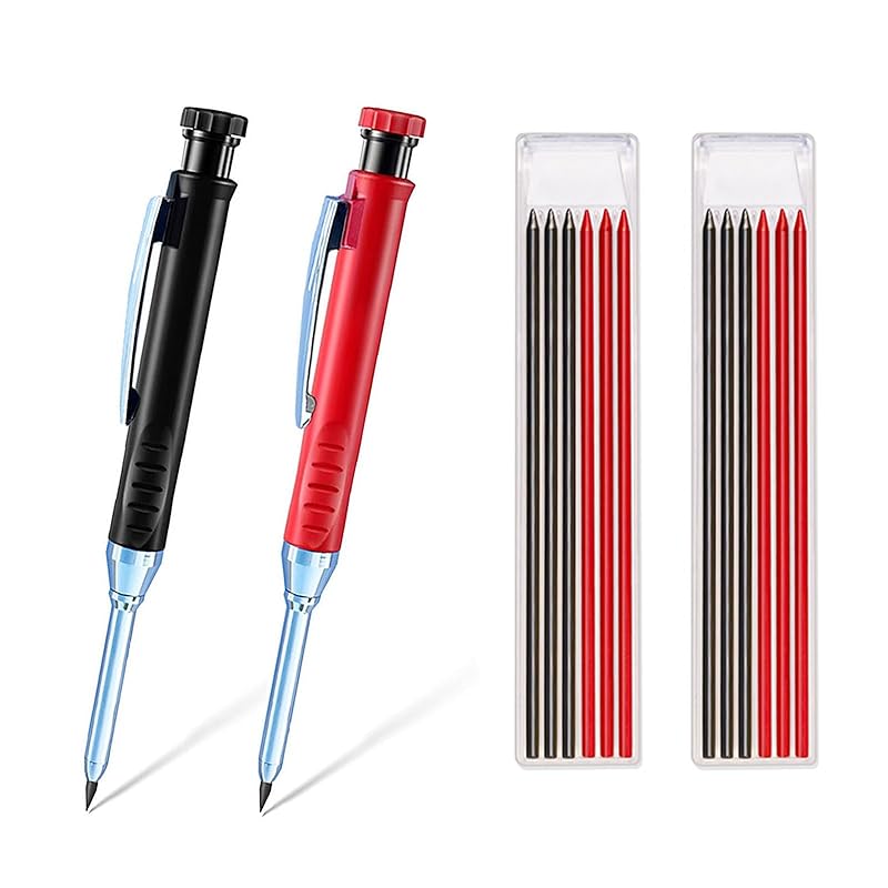 BaraRose architectural pencil carpenter s pencil 2 pieces Comes with 12 refills in 2 colors 2.8mm Inking Sumitsuke mechanical pencil Marking tool for
BaraRose architectural pencil carpenter s pencil 2 pieces Comes with 12 refills in 2 colors 2.8mm Inking Sumitsuke mechanical pencil Marking tool for