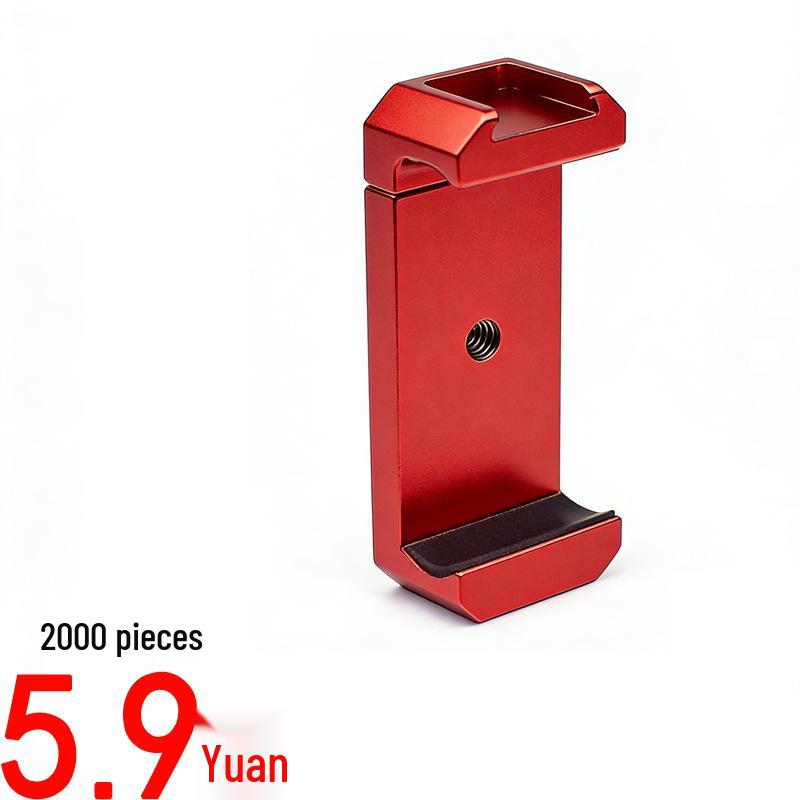 Aluminum Alloy Cold Shoe Phone Clip: Universal Double Hole E-Type Selfie Stick Accessory.
Aluminum Alloy Cold Shoe Phone Clip: Universal Double Hole E-Type Selfie Stick Accessory.