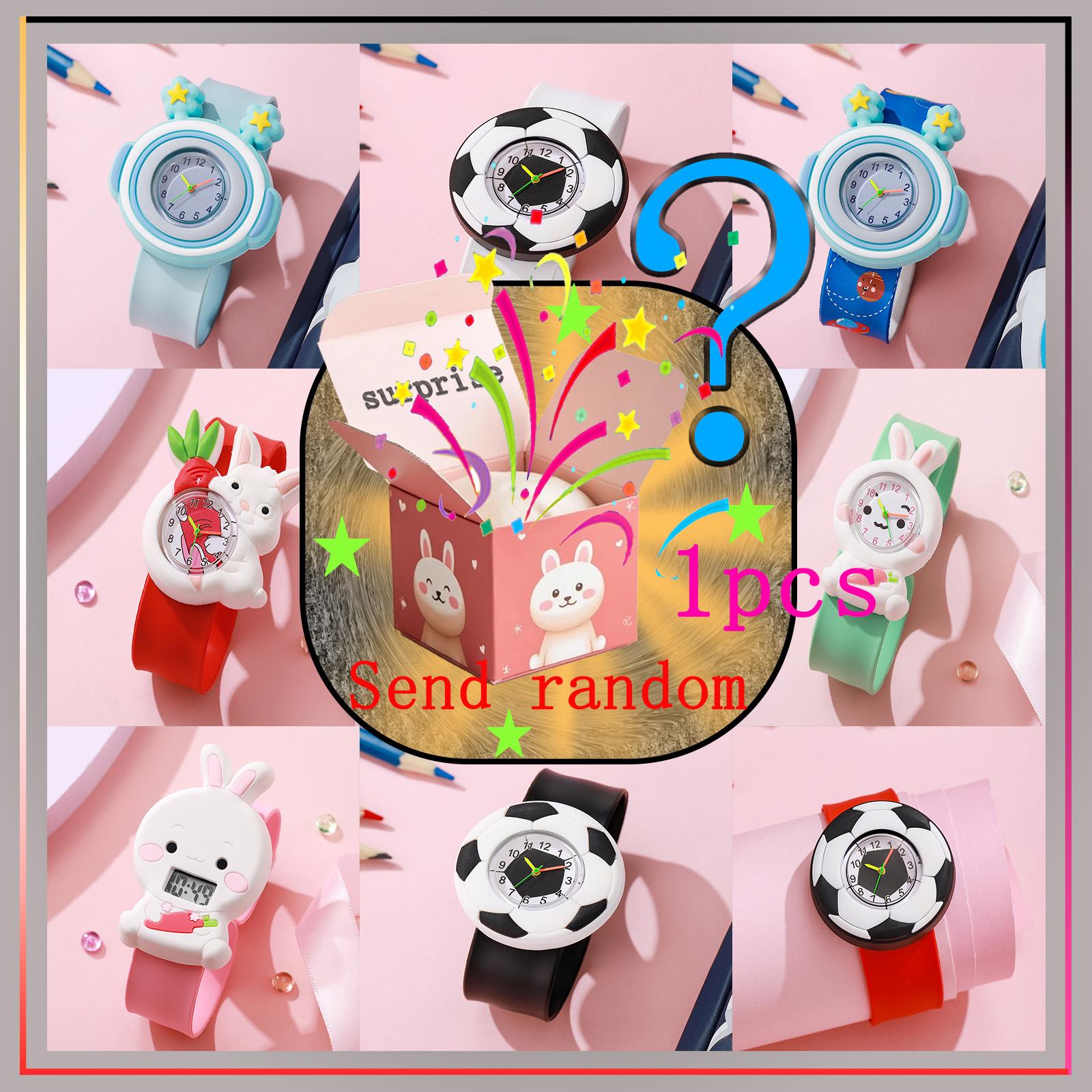 Surprise blind box; cute and adorable rabbit football cartoon pattern clap watch; high-value macaron color system; birthday gift різнокольоровий
Surprise blind box; cute and adorable rabbit football cartoon pattern clap watch; high-value macaron color system; birthday gift різнокольоровий