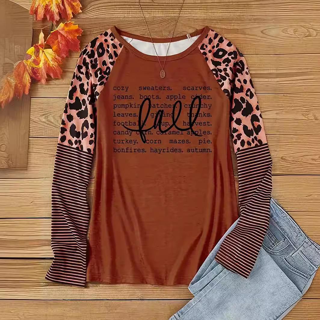 European and American large-size women s clothing, independent station letter-printed long-sleeved T-shirt, spring and autumn top 4XL темно-коричневого кольору
European and American large-size women s clothing, independent station letter-printed long-sleeved T-shirt, spring and autumn top 4XL темно-коричневого кольору