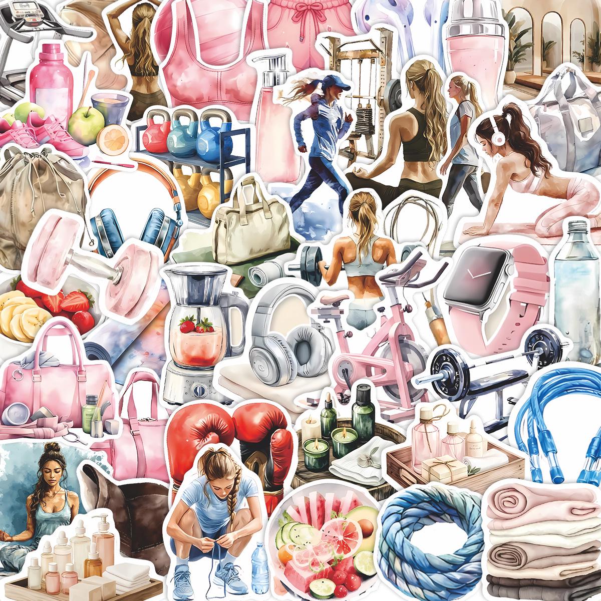 55-Piece Waterproof Cartoon Sports Stickers for Fitness, Journals, Skateboards, and Kids Luggage.
55-Piece Waterproof Cartoon Sports Stickers for Fitness, Journals, Skateboards, and Kids Luggage.