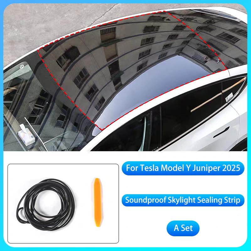 For Tesla Model Y Juniper 2025+ Door Sealing Soundproof Rubber Sealing Strip Sunroof Sealing To Reduce Wind Noise Soundproof Kit
For Tesla Model Y Juniper 2025+ Door Sealing Soundproof Rubber Sealing Strip Sunroof Sealing To Reduce Wind Noise Soundproof Kit