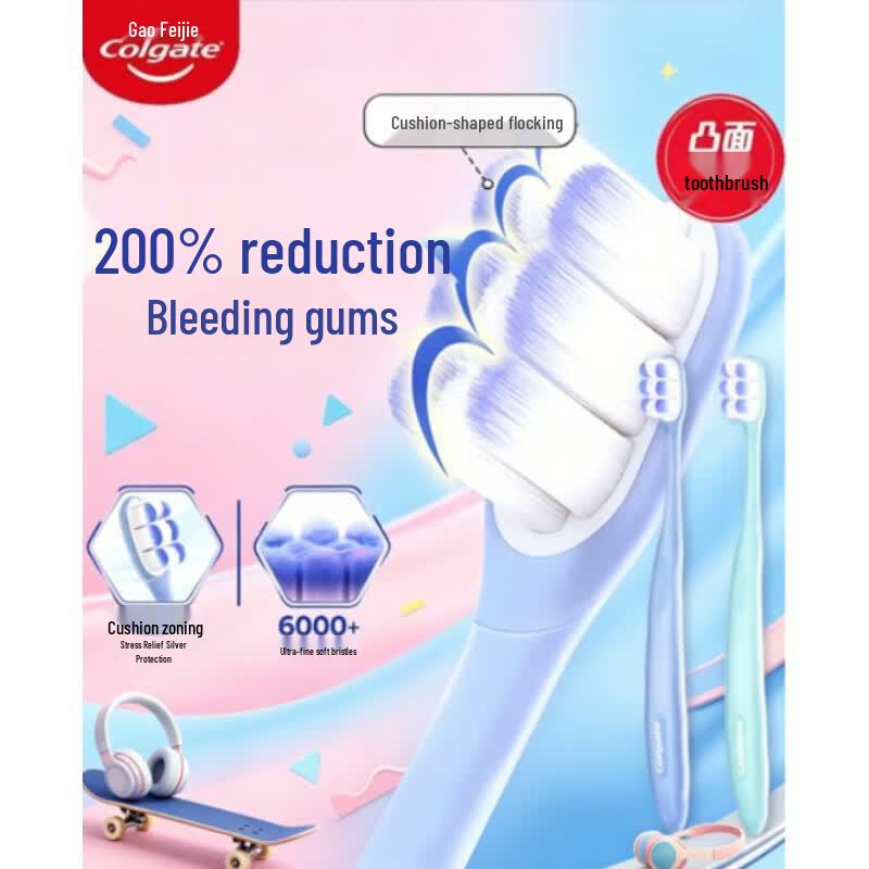 Colgate Velvet Cushion Triple-Sided Soft Toothbrush, 4-Count
Colgate Velvet Cushion Triple-Sided Soft Toothbrush, 4-Count