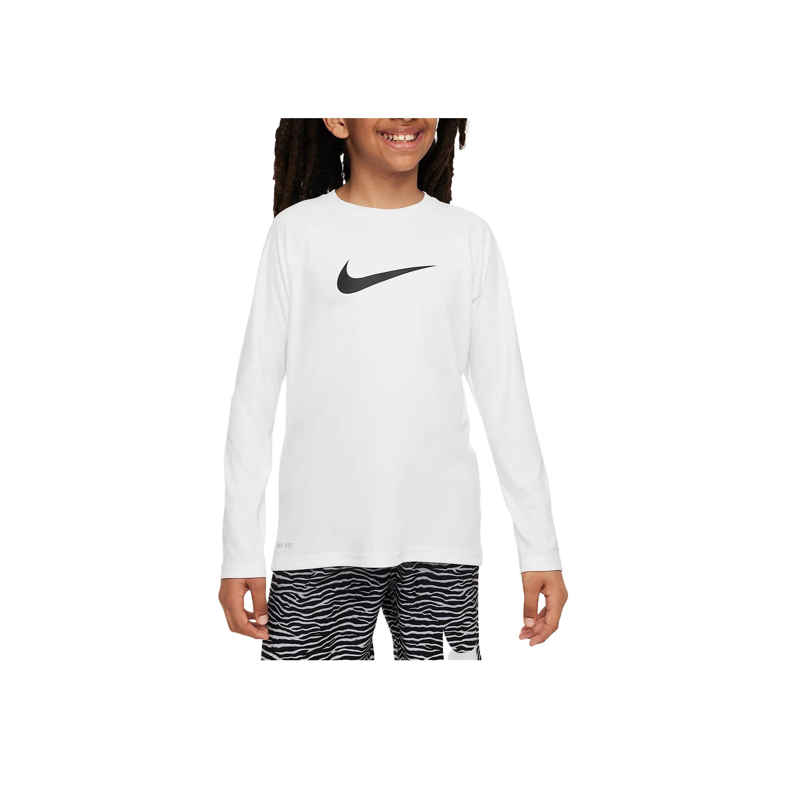 Nike Dri-Fit Swim Solid Comfortable Skin-Friendly Simple Quick-Dry Long Sleeve Kids Tops White Black FD3691-100 M
Nike Dri-Fit Swim Solid Comfortable Skin-Friendly Simple Quick-Dry Long Sleeve Kids Tops White Black FD3691-100 M