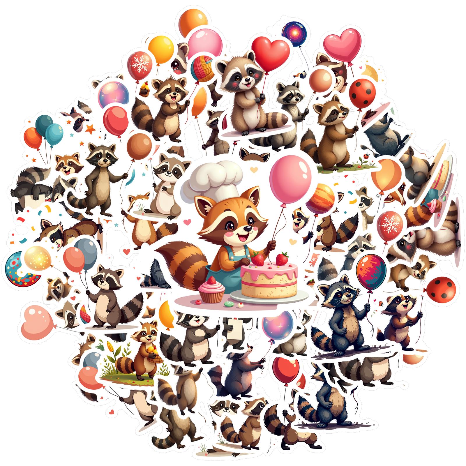 35-70pcs Little Raccoon Cute Cartoon Stickers Bear Balloon Birthday Sticker Waterproof Graffiti Decals Diy Luggage Laptop Gift
35-70pcs Little Raccoon Cute Cartoon Stickers Bear Balloon Birthday Sticker Waterproof Graffiti Decals Diy Luggage Laptop Gift