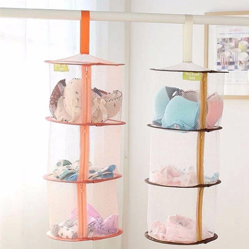 Clothes 3 Shelf Zipper Storage Baskets Organizer Bag Net Hanging
Clothes 3 Shelf Zipper Storage Baskets Organizer Bag Net Hanging
