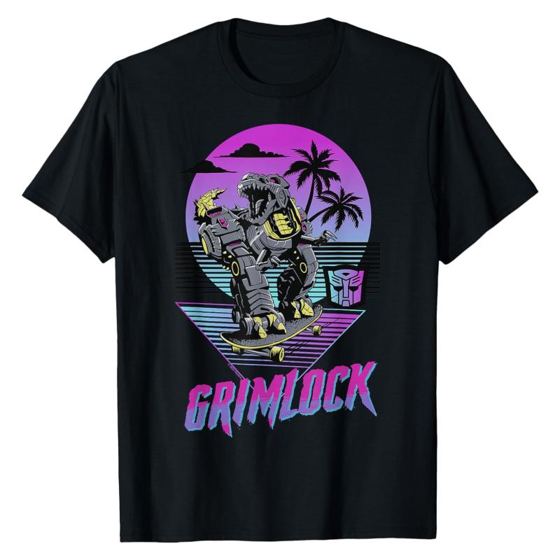 80s Retro TShirt Transformers Grimlock Skateboard Bold Graphic Print Crew Neck Cotton Soft Trendy High Street Fashion Tops S
80s Retro TShirt Transformers Grimlock Skateboard Bold Graphic Print Crew Neck Cotton Soft Trendy High Street Fashion Tops S