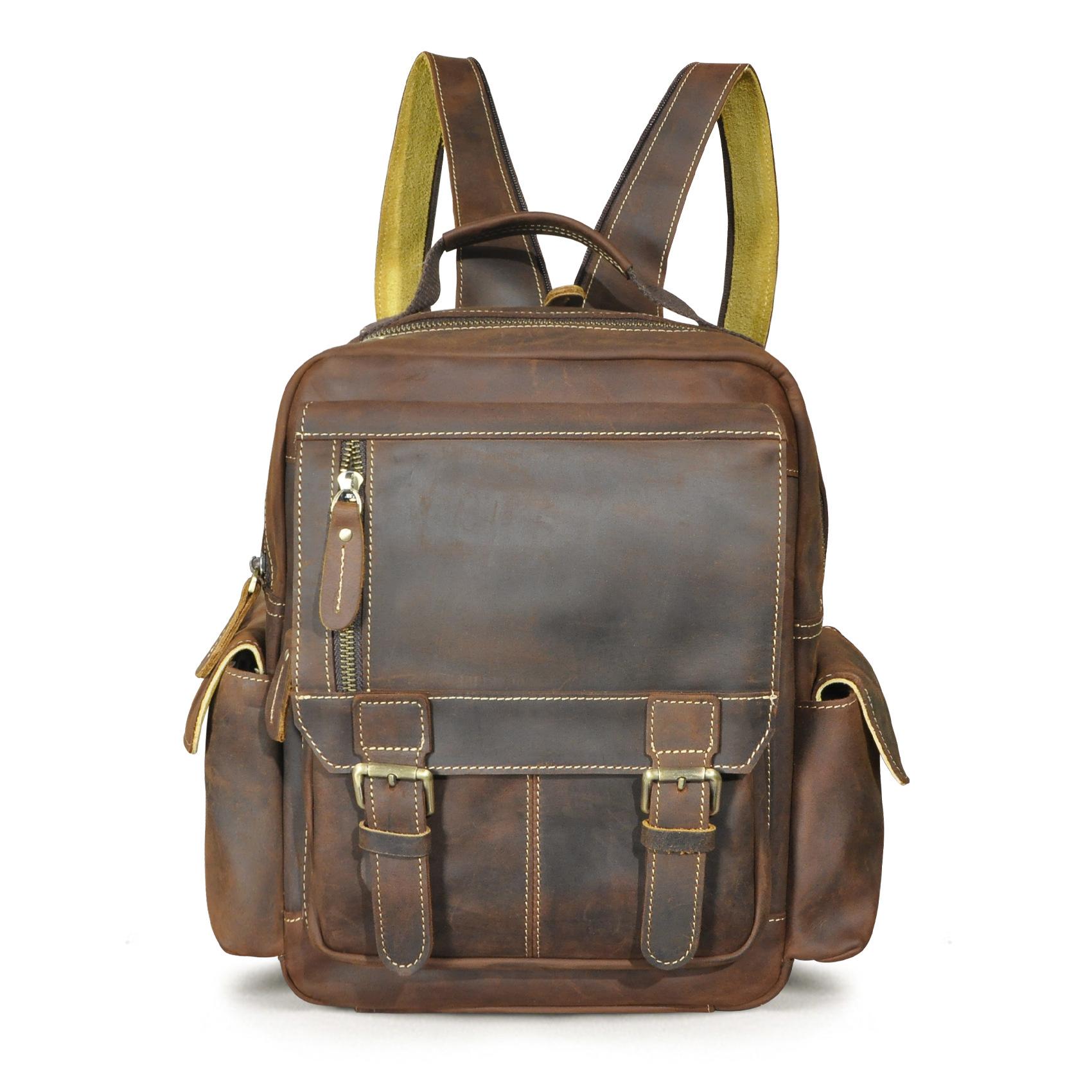 Мужской ретро-рюкзак + верхний слой Mad Horse Cowhide Outdoor Travel Износостойкий 14-дюймовый рюкзак для отдыха 8081
Мужской ретро-рюкзак + верхний слой Mad Horse Cowhide Outdoor Travel Износостойкий 14-дюймовый рюкзак для отдыха 8081